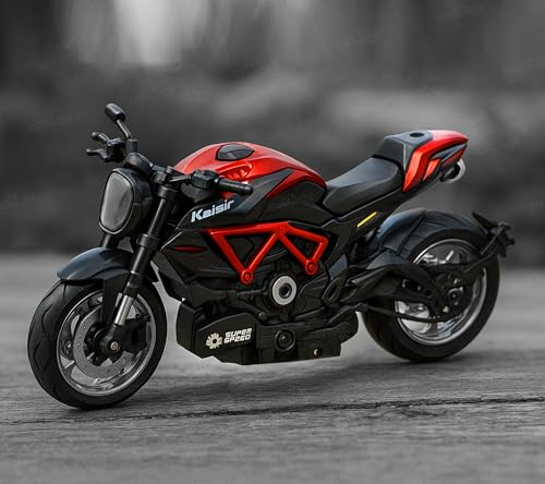 Image of Zest 4 Toyz Diecast Bike Toy for Kids Toy Motorcycle Bike Miniature Model Pull Back Action Realistic Design Bikes for Kids 6-12 Years (Random Design) Pack of 1