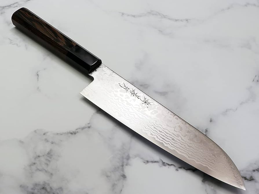 Amazon | ZA18コバルト鋼 ダマスカス【銀河】和三徳180 | 堺孝行