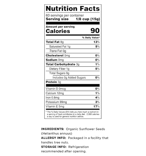 Terrasoul Superfoods Organic Hulled Sunflower Seeds thumb #3