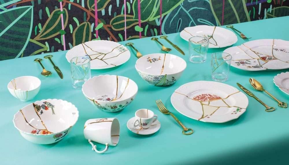 SET DA TE TAZZA E PIATTINO PORCELLANA KI