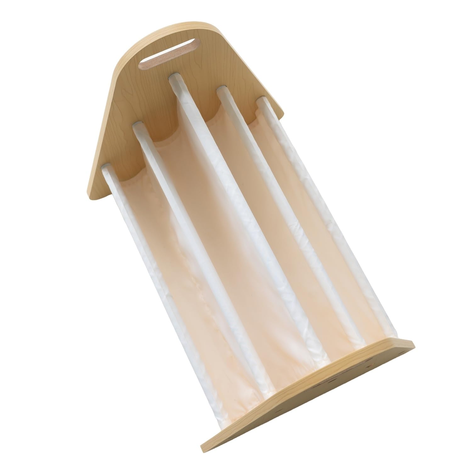 3 Sprouts Libreria Bambini Doppia Faccia - Libreria Montessori Per Bambini - Porta Libri Bambini Salvaspazio - Scaffale Montessoriano Legno - Libreria Bimbi Cameretta Montessoriana, Crema