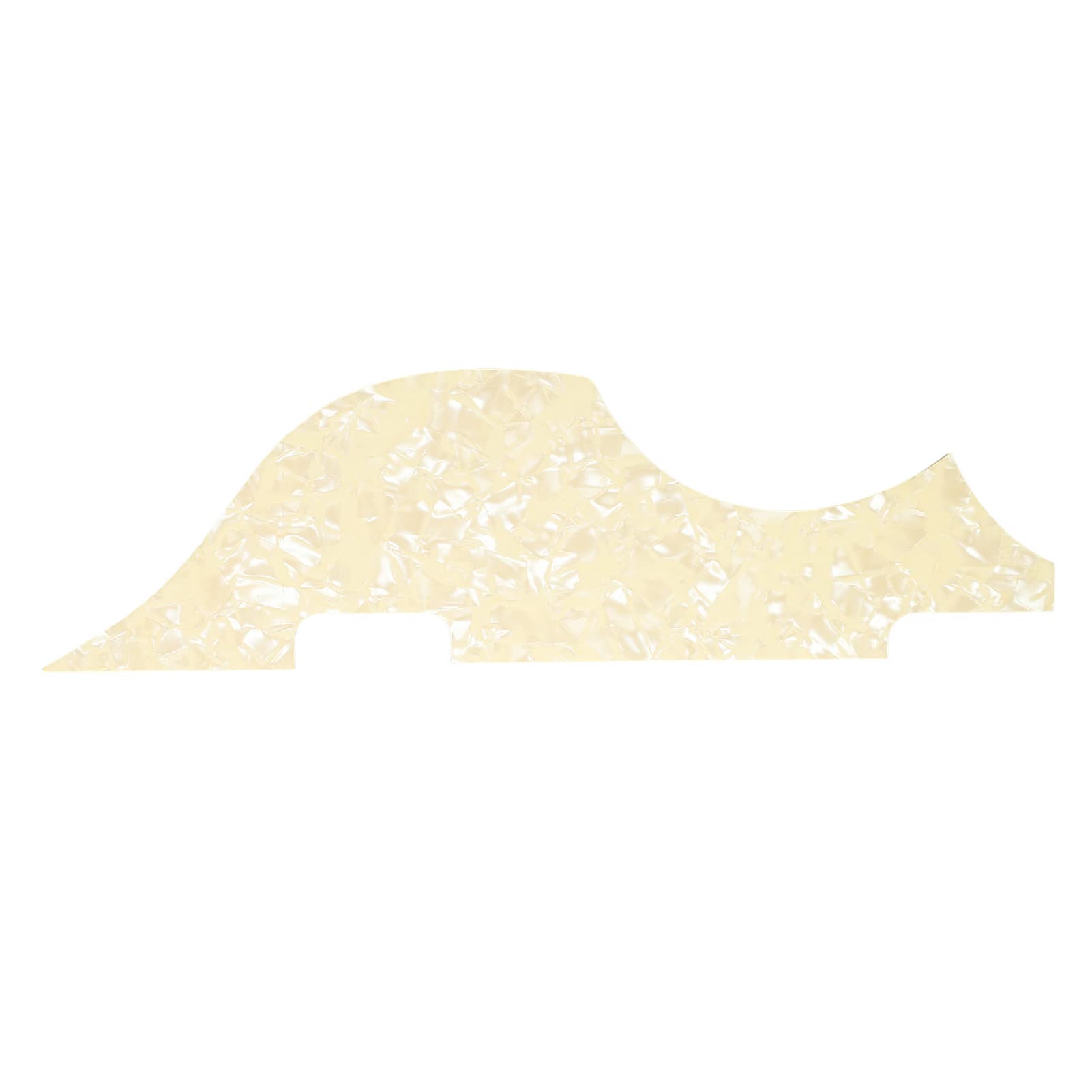 Light Yellow Bass Pickguard - Small PVC Protective Board for Bass Guitar, Environmentally Friendly Musical Instrument Accessory