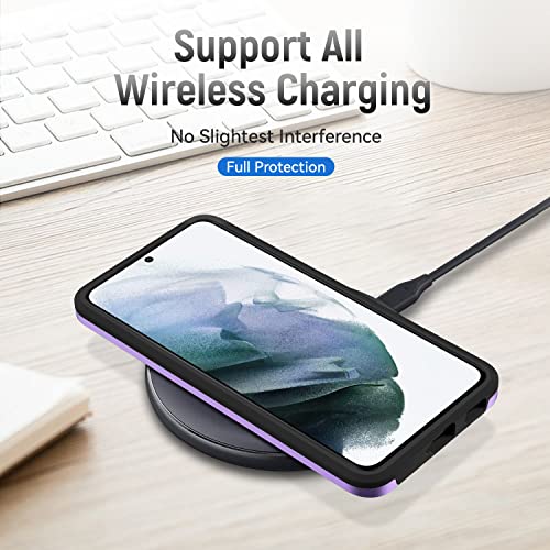 Image of for Samsung Galaxy S21 Case with HD Screen Protector, Purple