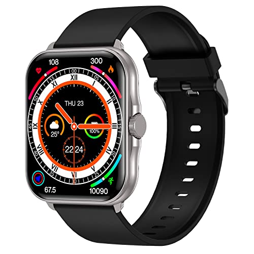 Fire-Boltt Eterno 1.99″ Largest Display, Bluetooth Calling Smartwatch with 1184mm Display Area, AI Voice Assistant, 120+ Sports Modes (Yoga) with Smart Split Screen to Toggle (Dark Grey)