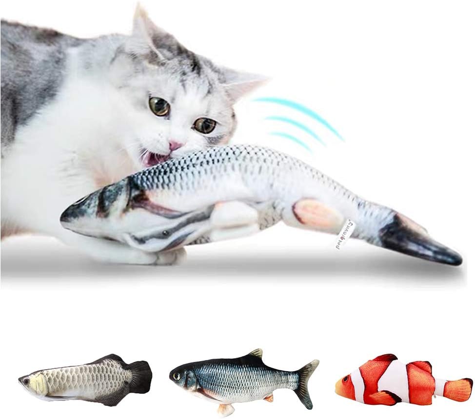 Amazon 猫おもちゃ 電動魚 ぬいぐるみ 最新型 またたびおもちゃ 魚おもちゃ Usb充電式 運動不足 ストレス解消 爪磨き 噛む おもちゃ 吉ノ家 またたびトイ 通販