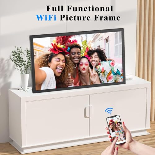 Largedigitalpictureframe215inchsmartphotoframe245gwifipictureframesupportssmartphonescreenmirroringeasytosharephotosviaappemaillightsensorbestgiftsforgrandparents Urban Country Home Decor Large digital picture frame 215 inch smart photo frame 24 5g wifi picture frame supports smartphone screen mirroring easy to share photos via app email light sensor best gifts for grandparents urban country home decor