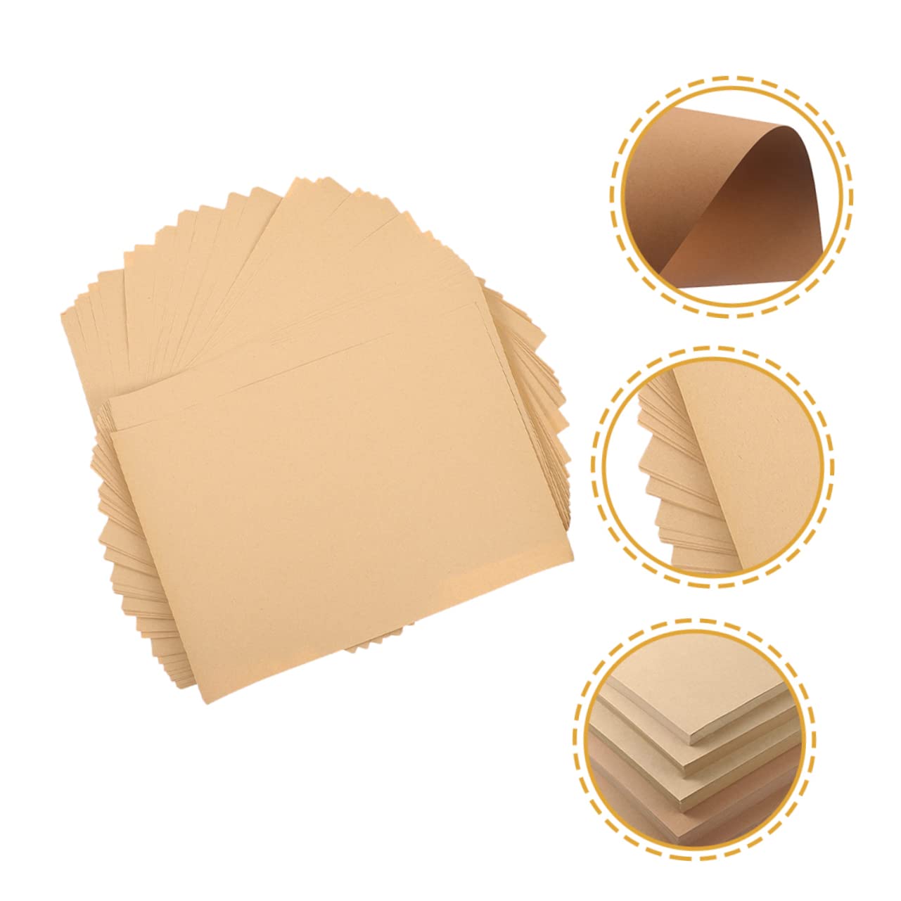 Gadpiparty Carta da Disegno e Acquerello 300 Gsm Formato A4 50 Fogli per Scuola e Principianti, Uso Quotidiano e Portatile