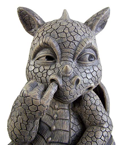 Estatua de dragón Nose Picker de Pacific Giftware miniatura 4