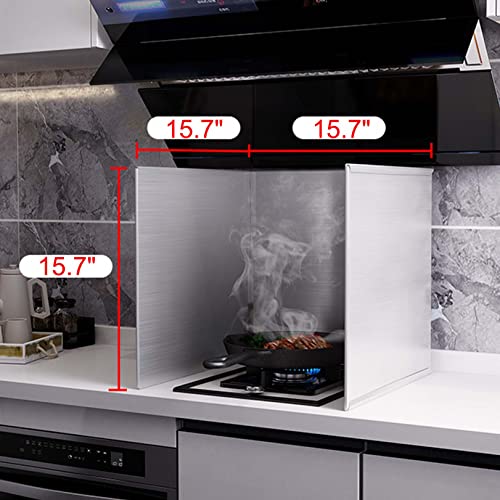 Oil Splatter Guard,3 Side Stainless Steel Anti Splatter Shield Guard For Stove Top Cooktop, Oil Splash Insulation Board,Grease Splatter Screen For Frying Foldable,Easy To Clean (Upgraded 3 Side) #TOP1