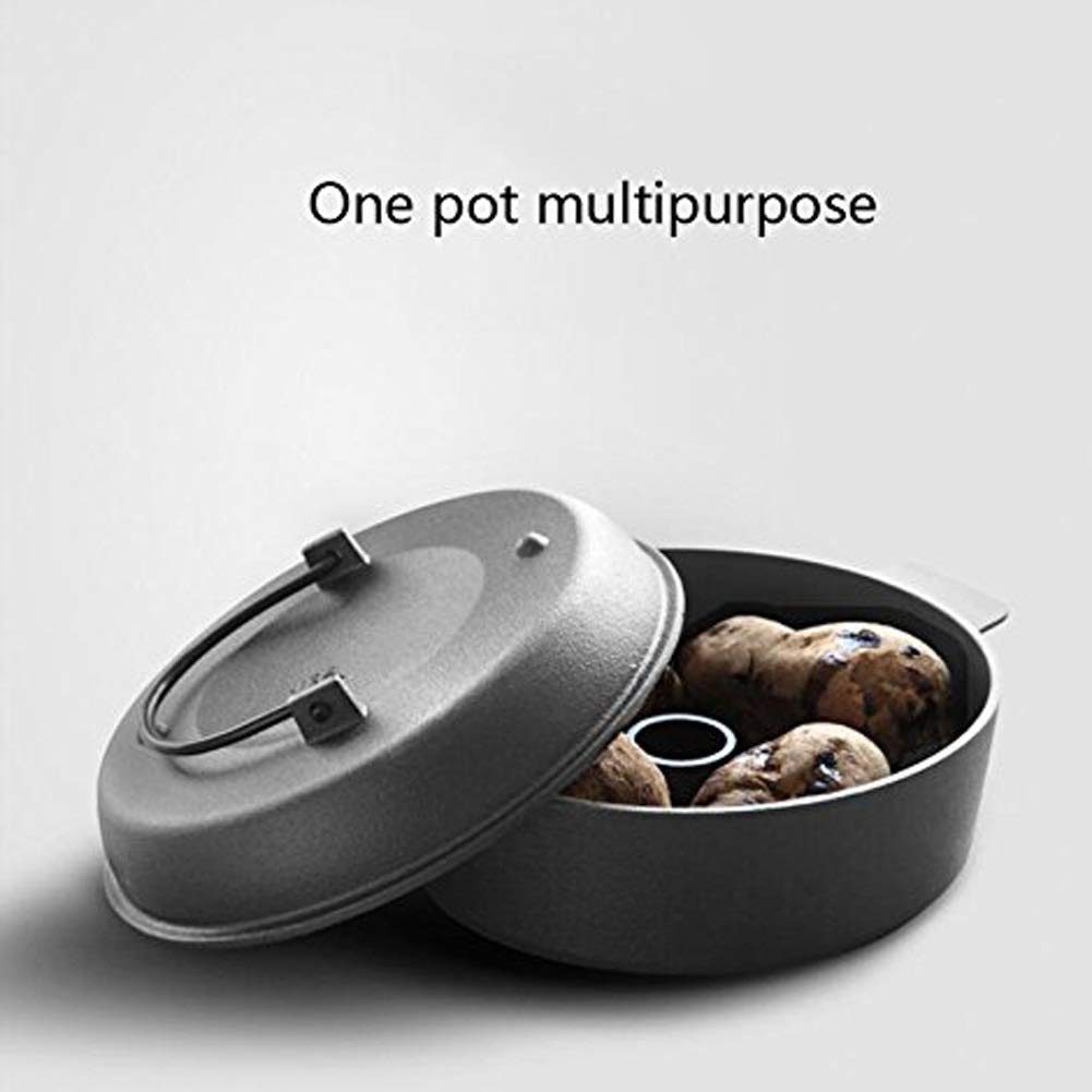 Gerösteter Eintopf Haushaltsgusseisen 22 cm Multifunktionale Süßkartoffel Gebackene Süßkartoffeln Maisnudelpfanne Heimtopf Perfekt für die Frühstücksbratpfanne