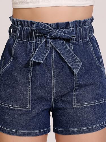 Image of Dolce Crudo Above Knee Denim Shorts for Women