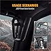 SUPAREE Front & Rear Grab Bar Grab Handle Bars Compatible with 2007-2018 Jeep Wrangler JK JKU Sahara Sports Freedom Rubicon X & Unlimited 2/4 Door