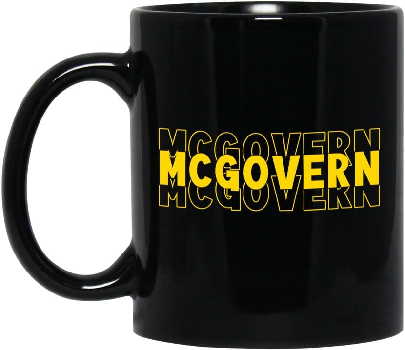 Mcgovern Personalized Name Mug, Custom Last Names Coffee Mug, Family Name Black 11oz Ceramic Tea Cup