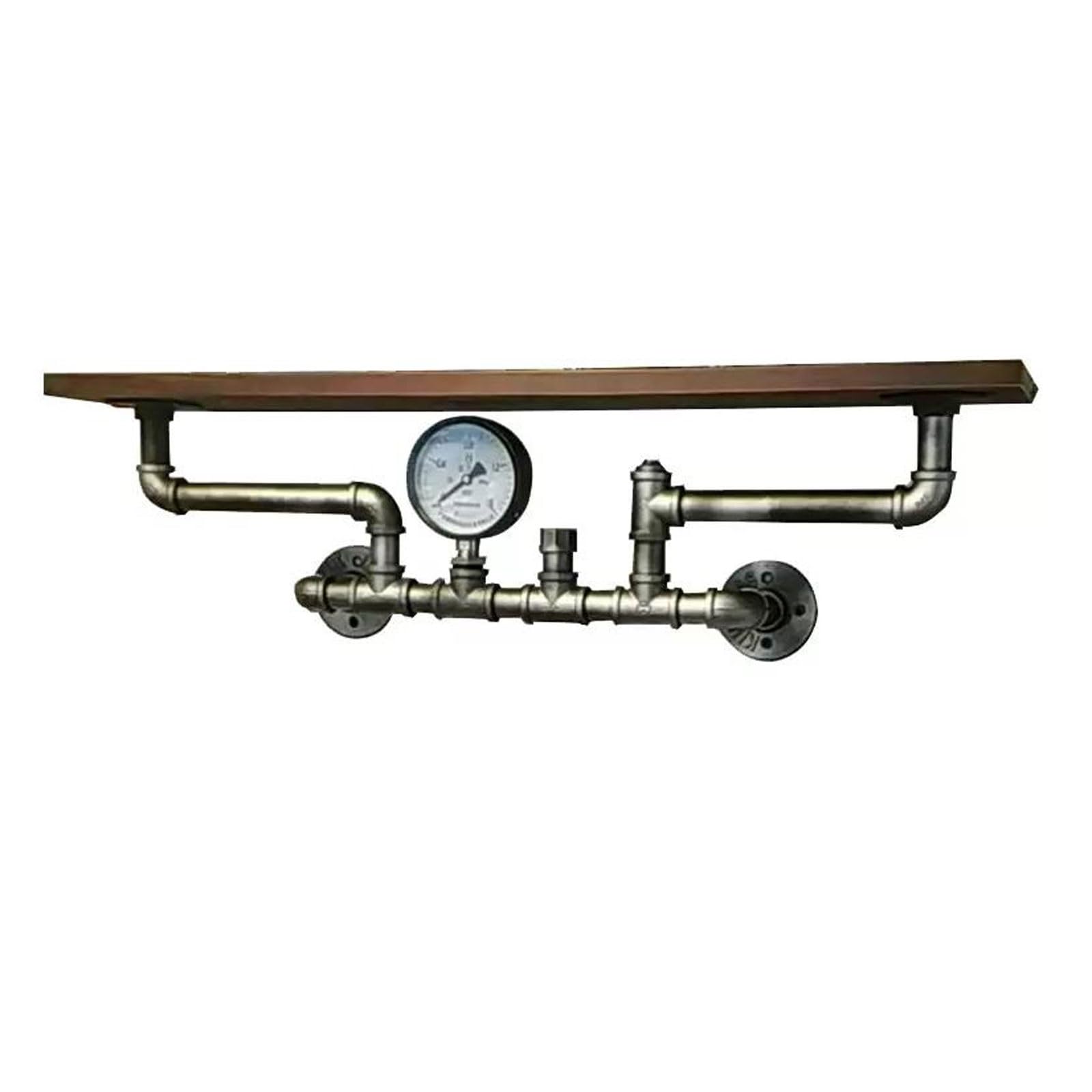 Étagère décorative industrielle en métal robuste pour intérieur et extérieur
