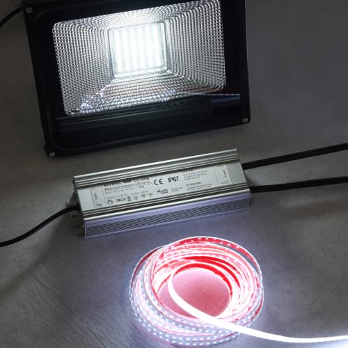 Image of LED Driver 400 Watts(200W X2) 12V DC Transformer,Waterproof IP67 Power Supply, Adapter with 3-Prong Plug 4.9 Feet Cable for Any DC led Lights, Computer Project, Outdoor Light