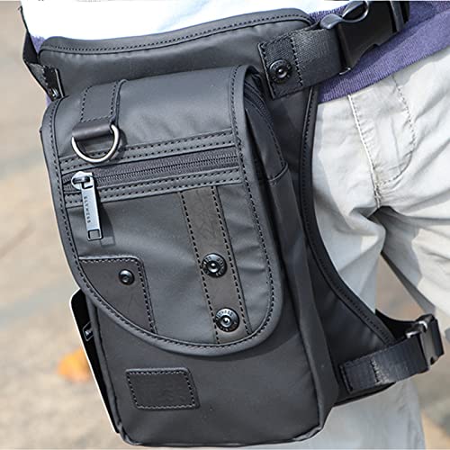 Fekesu Bolsa de perna Oxford masculina para motociclismo, equitação, feminina, pochete, viagem ao ar