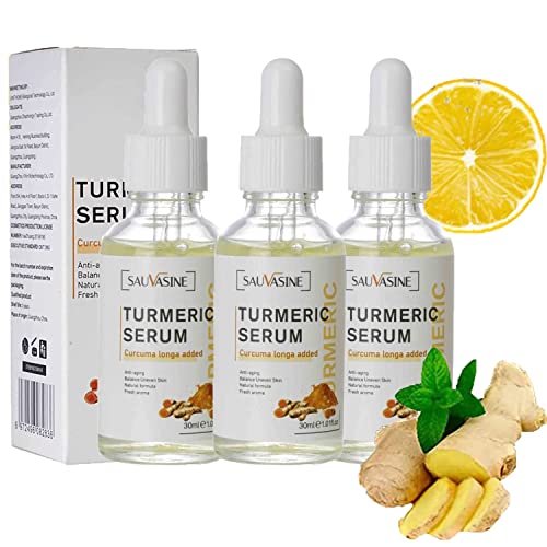 Aanlun 2022 New Turmeric Dark Spot Corrector Serum,Turmeric Repair Face Serum,Vitamin C With Turmeric Serum For Face, Hydrate Dull & Dry Skin