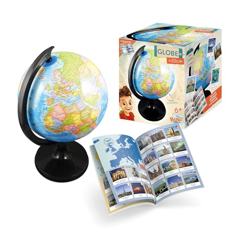 BUKI France - Globe Terrestre 20 cm pour Enfants –...