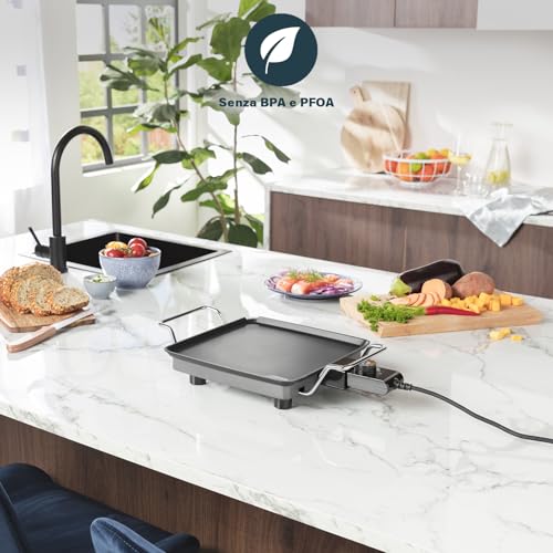 Princess 01.102210.01.005 Piastra elettrica da Tavolo, 1900 W, Lega d'alluimnio, Nero - Immagine 4