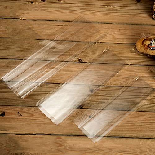 Image of Cellophane Packaging Sheets, 300 PCS 11.8x11.8inch Cellophane Paper Sheet for Bread Cakes Desserts, Cellophane Wrap Packaging Convenient for Store Take-away Pastry by FUNZON FH031 (300 Pcs)