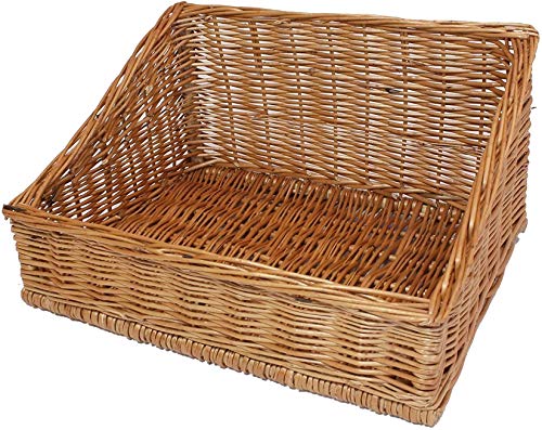 grande corbeille à pain en osier, 50x40 cm, corbeille de vente, corbeille à étagères