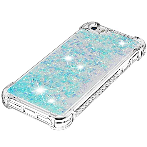 Coque iPhone 5 paillettes flottantes avec silicone souple YB
