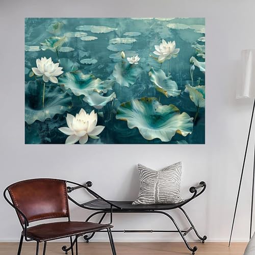 Art abstrait floral paysage tableau decoration murale salon