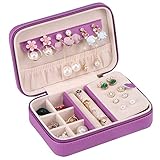 Kompakte und perfekte Größe: perfekt für Schminktische und Nachttische; Sie können stapelbare Tabletts in Schränke oder Schubladen stellen, um sie beim Anziehen leicht betrachten zu können. Schmuck Aufbewahrungsbox ist praktisch und schön