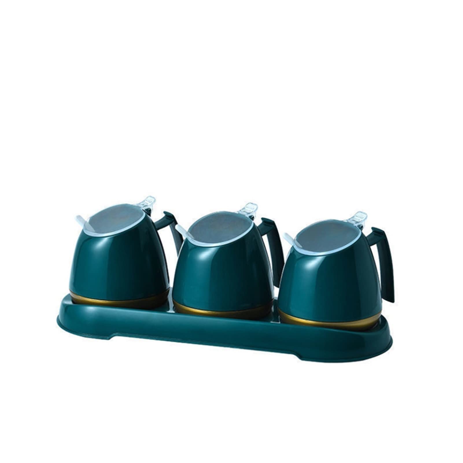Boîte d'assaisonnement Étagères à épices Pot d'assaisonnement Salière Sauce soja Cruet Distributeur de condiments Étagère à épices Bouteille de condiments Ensemble de bidons d'assaisonnement Ensemble