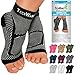 TechWare Pro Ankle Brace Compression Sleeve - Relieves Achilles Tendonitis, Joint Pain. Plantar Fasciitis Foot Sock with Arch Support Reduces Swelling & Heel Spur Pain. (Black, L/XL)
