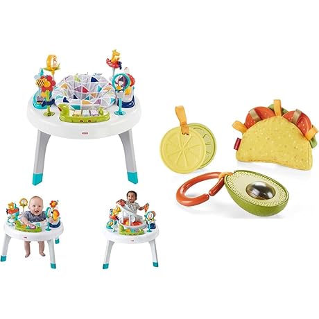 Taco Tuesday Gift Set Rattle Crinkle Clacker Sensory Toys