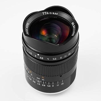 TTArtisan 21mm F1.5 APSH Full Frame Ultra Wide Angle Manual Focus Fixed Focus Camera Lens for Sony E Mount Mirrorless Camera Black