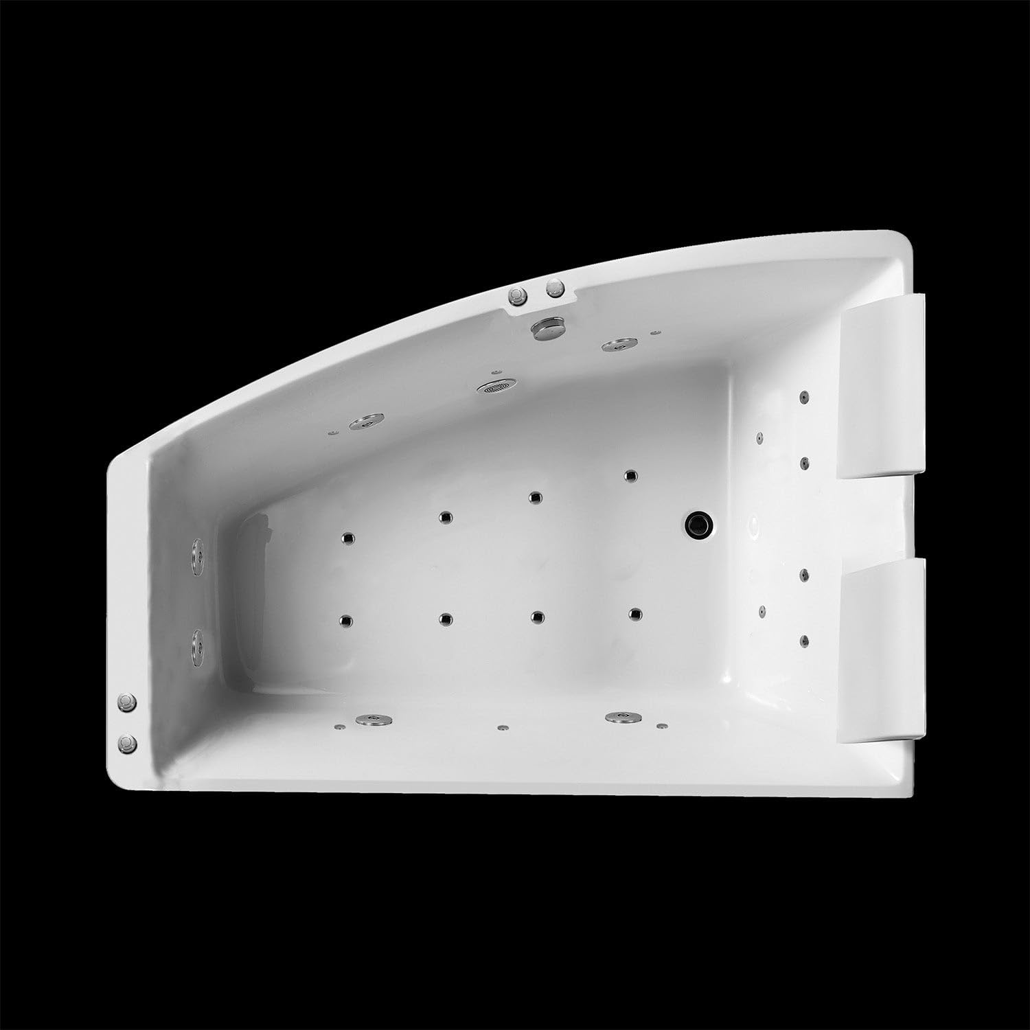 Baignoire Balnéo Sangha Duo Wave Gauche 170 x120 x63 cm, by SPALINA