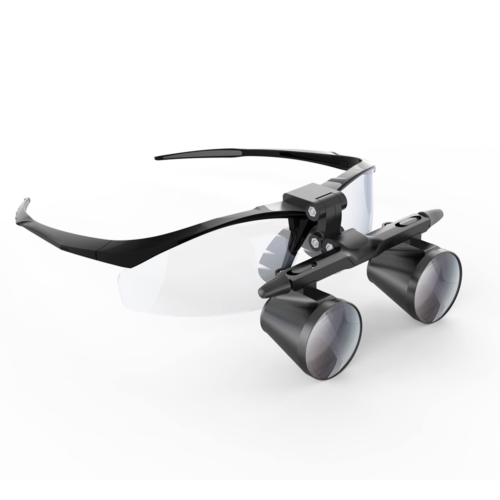 Binokularlupe 2,5x / 3,5x – Zahnarztlupe Mit Metallbrille & Tiefenschärfe – Für Chirurgie, Uhrmacher & Modellbau – Arbeitsabstand 320-420mm