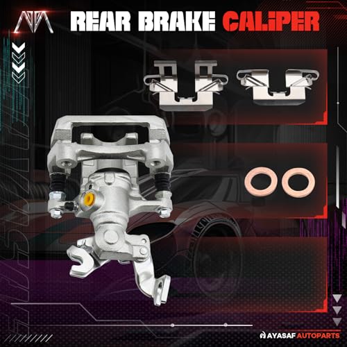 Image of 18B5003 Rear Right Disc Brake Caliper Assembly with Hardware | Compatible with Lincoln 2006 Zephyr, 2007-2012 MKZ, Ford 2006-2012 Fusion, 2006-2013 Mazda 6, Mercury 2006-2011 Milan