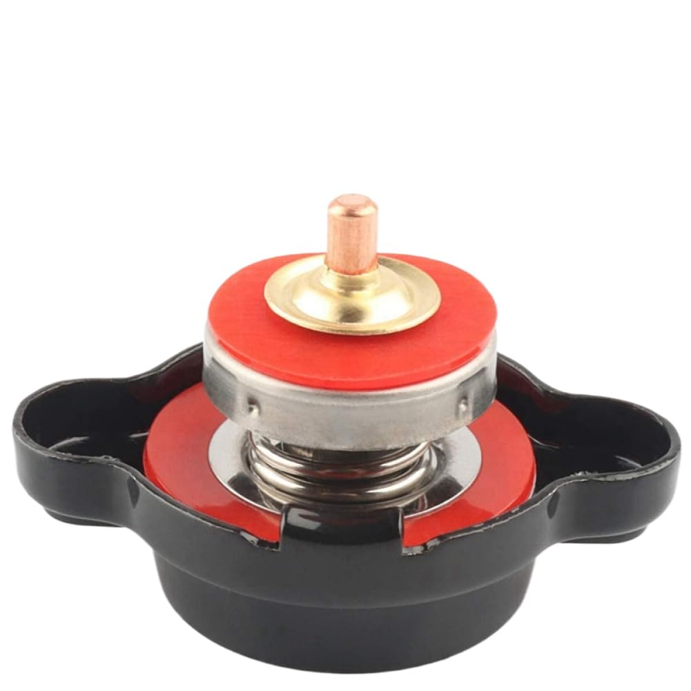 Tapa de radiador de presión con indicador de temperatura de 1,8 bar (25,6 PSI) para motocicletas, vehículos todo terreno y UTV compatibles
