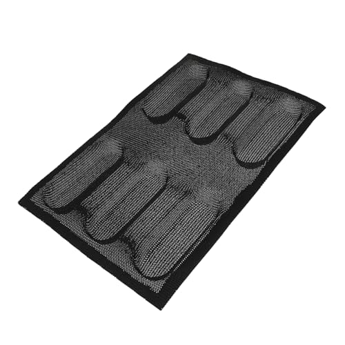 Cabilock 3pcs Non-stick Silicone Bread Mold Breathable Baking Mold for Bread Cake Easy Demoulding for Home Baking for Breakfast Afternoon Tea Black