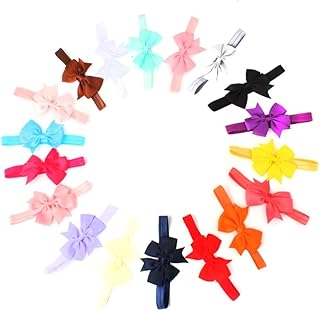 20pcs bow headband hair ties kids kid hair ties infant hair ties hair tie with bow kids headband baby hair ties baby headband Headbands child European and American hair accessories
