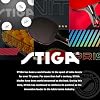 مضارب تنس الطاولة STIGA Pro Carbon + Raptor عالية الأداء بتقنية الكربون للعب في البطولات - شفرة مكونة من 7 طبقات بمقابض متوهجة - إسفنجة مقاس 2 مم لتحسين التحكم والسرعة