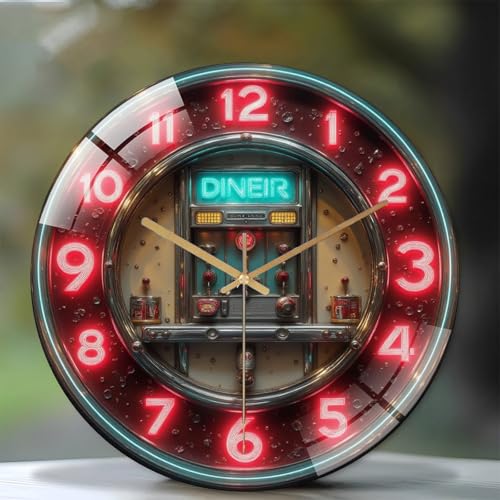 Reloj de Pared Redondo de Vidrio Templado 12 Pulgadas miniatura 2