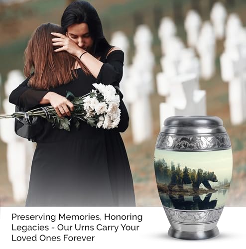 Image of Bear Urn - Memorial Keepsakes for Ashes - Funeral Cremation Urns - Pack of 2 (3 inch)