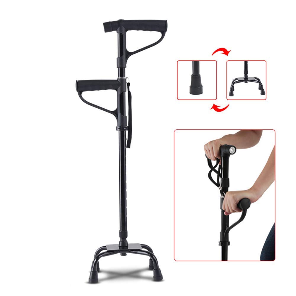 Béquilles hauteur réglable anti chute pour se lever facilement du lit