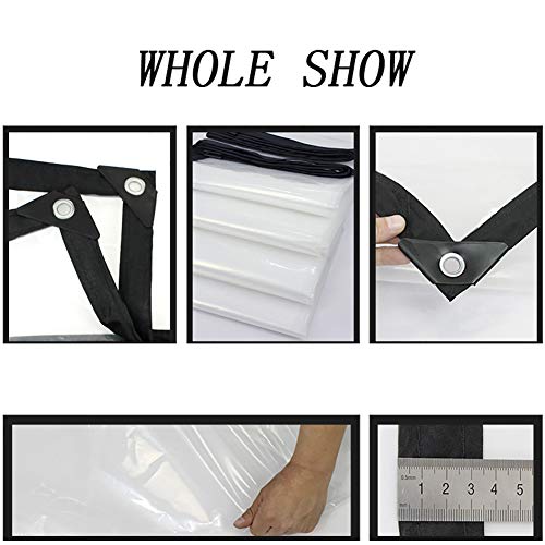 Lona impermeable transparente exterior 2x1m de plástico antienvejecimiento 3