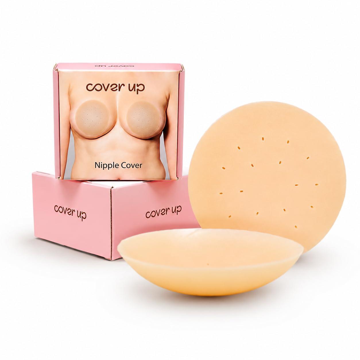 Medical Grade Breathable Silicon Reusable Nipple Cover for Women 8 and 10 cm Non Adhesive Upto 12 Hrs Sticking Capacity-image-46