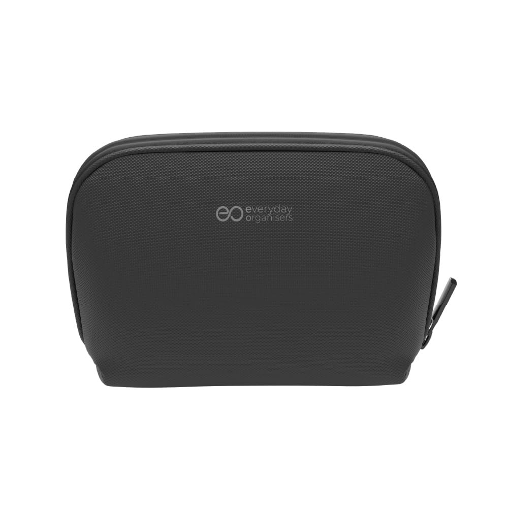 eo Tech Organizer Pouch for Travel | Cable Organiser Bag for Charger, Laptop Accessories, Gadget, Electronics, Power Bank, Toiletry & Personal Care Storage Case (Black, Tech Pouch)-image-20