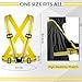 Hercicy 24 Pcs Reflective Running Vest Reflective Running Shirt with Safety Straps High Visibility Construction Vest for Night Cycling Hiking Jogging Dog Walking (Yellow)