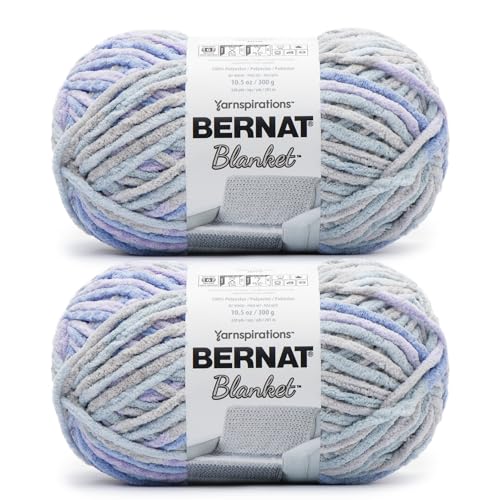 Image of Bernat Blanket - 2 Pack of 220 Yards /10.5 oz Overcast 100% Polyester Yarn
