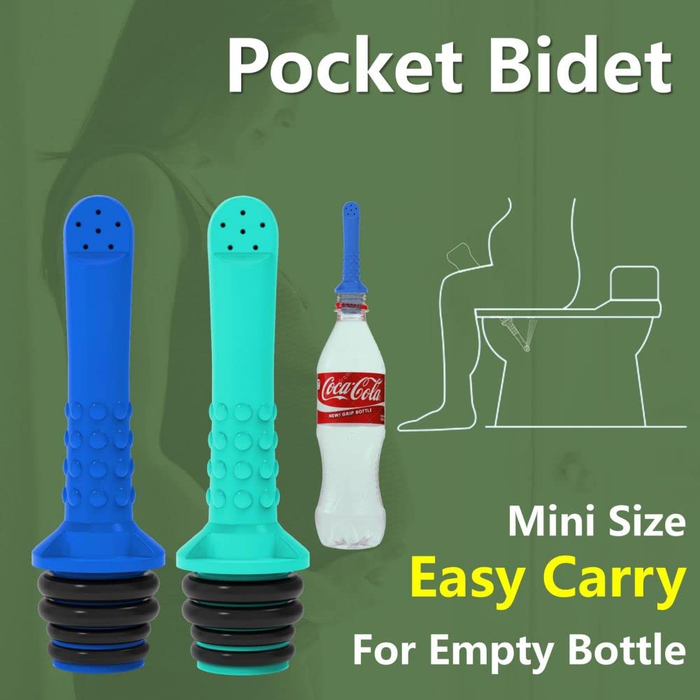 2PCS Backpacking Bidet - Portable Bidet for Toilet - Travel Bidets Universal Shower Pipe for Traviling Compatible with — view 4
