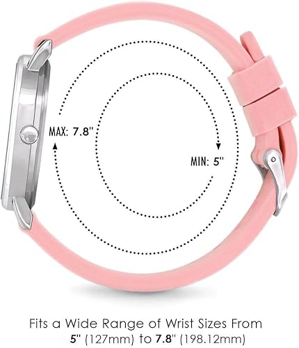 Miniatura 2 de Speidel Original Scrub Watch Movimiento de cuarzo Reloj con esfera multicolor #60341-Rosa, Rosa claro, Speidel Original Scrub Watch esfera multicolor