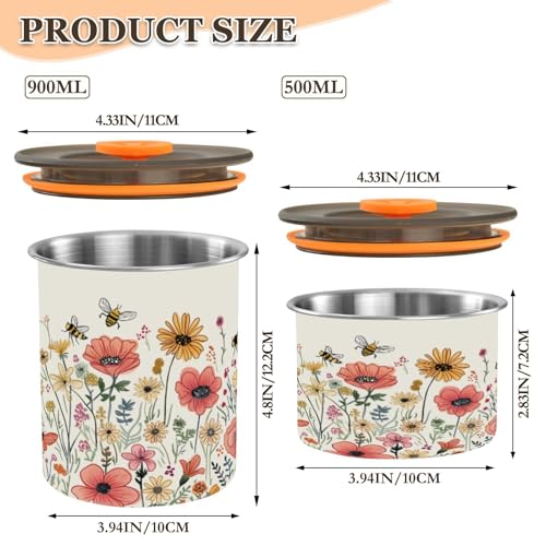Envase de acero inoxidable para café con tapa transparente 30oz miniatura 2
